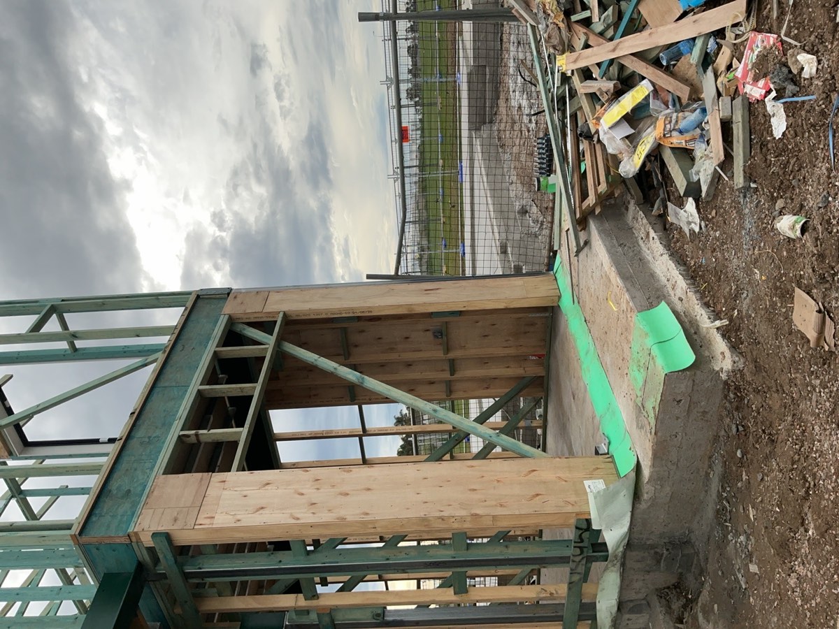 Steel column not installed, recorded at a frame inspection in Austral